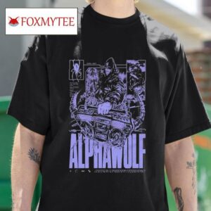Alpha Wolf Half Living Things Boombox S Tshirt