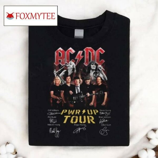 Angus Young And Brian Johnson Ac Dc Pwr Up Munich Tour 2024 Shirt