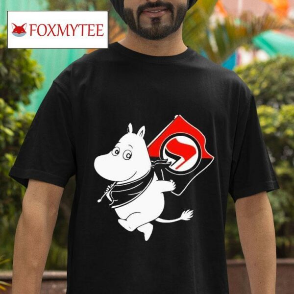 Antifa Moomin Anti Fasciss Tshirt