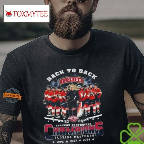 Back To Back 2024 Eastern Conference Champions Florida Panthers 1996 2023 2024 Shirt