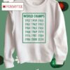 Boston Basketball 18 Time World Champions Shirt