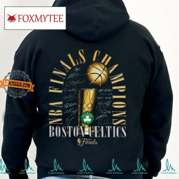 Boston Celtics Fanatics 2024 Nba Finals Champions Fade Away Jumper Signature T Shirt