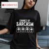 Chance Of Sarcasm Today Tonight Tomorrow Forever Weather Forecas Tshirt