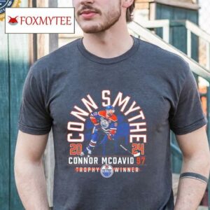 Connor Mcdavid Edmonton Oilers Conn Smythe Trophy Winner 2024 Shirt