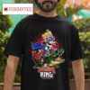 Deathmatch King Skeleton Riding Gator Tshirt