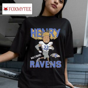 Derrick Henry Baltimore Ravens Football Cartoon Tshirt