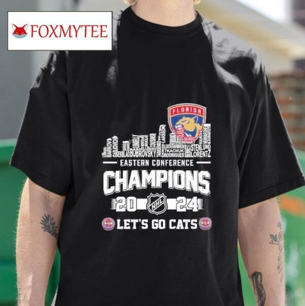 Florida Panthers Eastern Conference Champions Let S Go Cats Tshirt