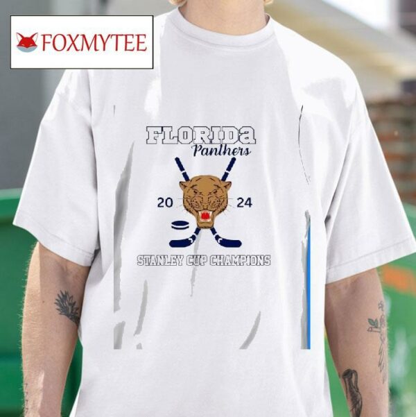 Florida Panthers Stanley Cup Champions Hockey Mascot Head Tshirt