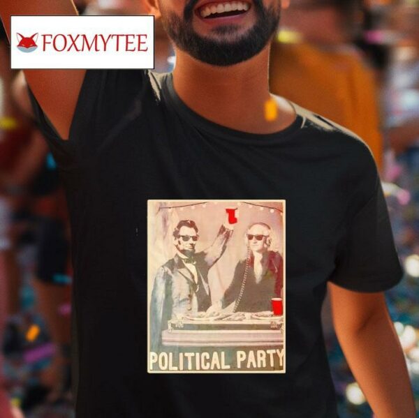 George Washington And Abraham Lincoln Political Party Tshirt