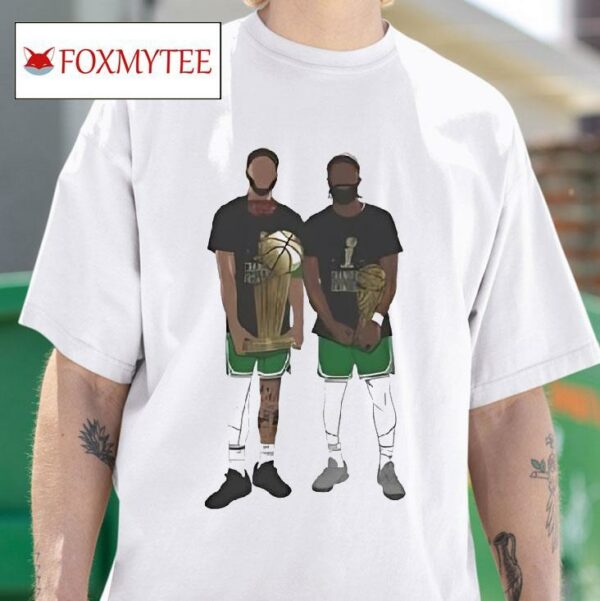 Jayson Tatum And Jaylen Brown Boston Celtics Championship Tshirt