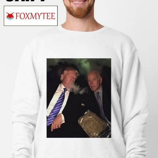 Joe Biden And Donald Trump Smoke Weed Meme Shirt