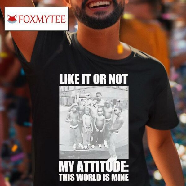 Like It Or Not My Attitude This World Is Mine Tshirt