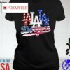 Los Angeles Dodgers Baseball Team Celebrating 4th Of July Shirt