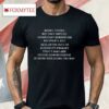 Means Testing Not Only Imposes Signifigant Burdens On Recipients Shirt
