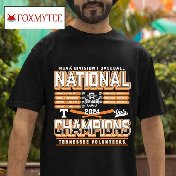 Ncaa Division I Baseball National Champions Tennessee Volunrs Baseball Tshirt