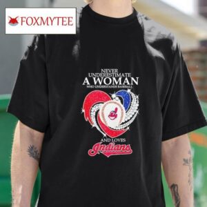 Never Underestimate A Woman Who Understands Baseball And Loves Cleveland Guardians Tshirt