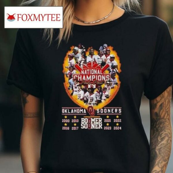Oklahoma Sooners Boomer Sooner 2024 Ncaa Softball National Champions T Shirt