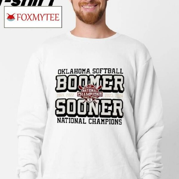 Oklahoma Sooners Boomer Sooner Ncaa Softball Women's College World Series Champions Shirt