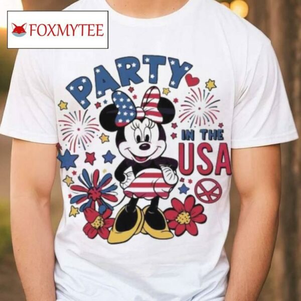 Party In The Usa Cute Minnie Mouse 2024 Shirt