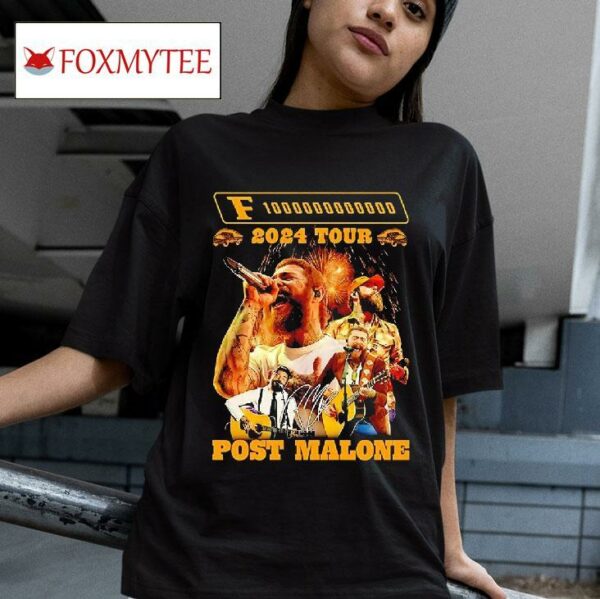 Post Malone F Trillion Tour Signature Tshirt