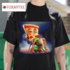 Raphael With Pizza Nage Mutant Ninja Turtles Tshirt