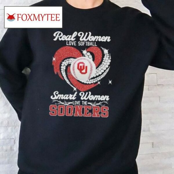 Real Women’ Love Softball Smart Women Love The Oklahoma Sooners 2024 National Champions Shirt