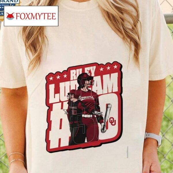 Riley Ludlam Oklahoma Sooners Women's Softball Individual Caricature Shirt
