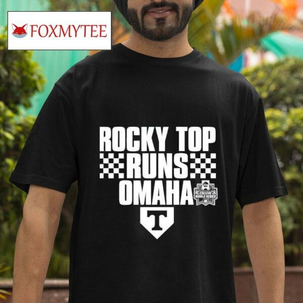 Rocky Top Runs Omaha Tennessee Volunrs Tshirt