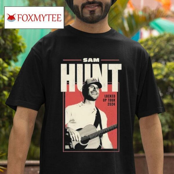 Sam Hunt Guitar Locked Up Tour S Tshirt