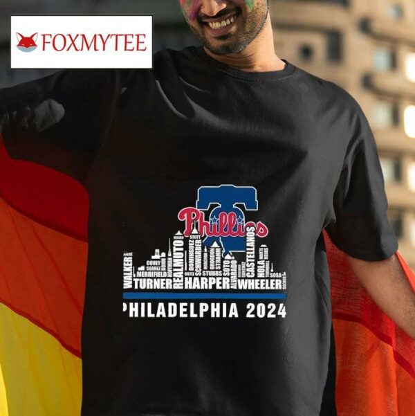Skyline City Philadelphia Phillies Tshirt