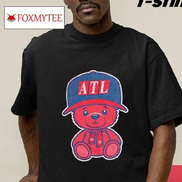 Snitbear Teddy Bear Atlanta Braves Shirt