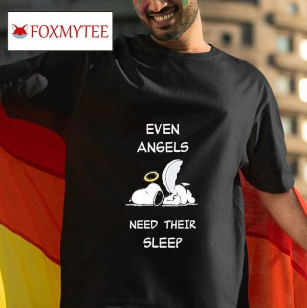 Snoopy Even Angels Need Their Sleep Tshirt