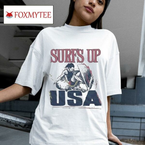 Surf S Up Usa Painting S Tshirt