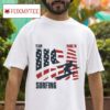 Team Made In Usa Surfing Tshirt