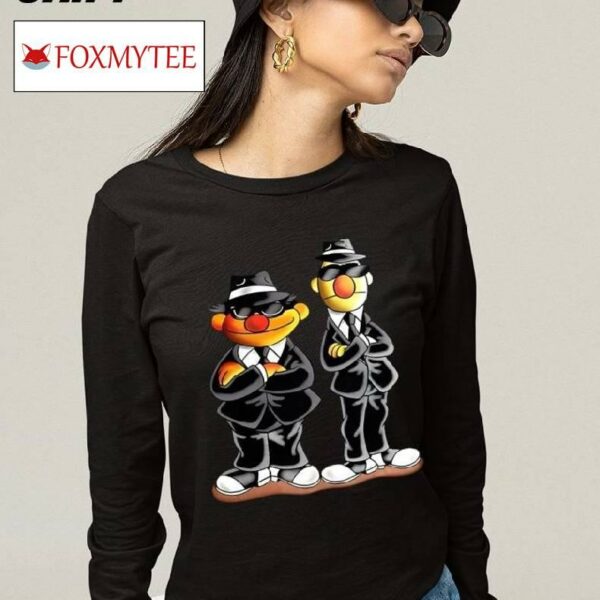 The Blues Brothers Bert And Ernie Cartoon Shirt