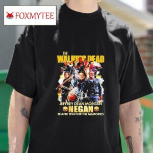 The Walking Dead Jeffrey Dean Morgan Negan Thank You For The Memories Signature Tshirt