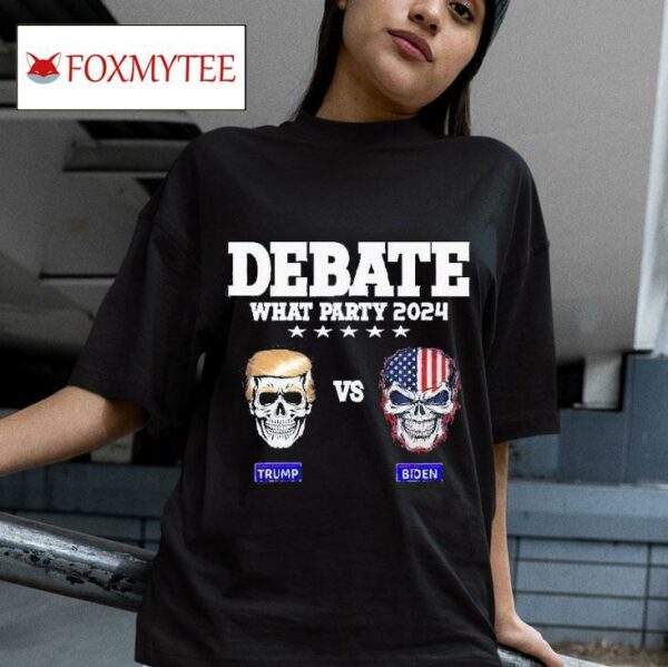 Debate Watch Party Trump Biden Skull Team Tshirt