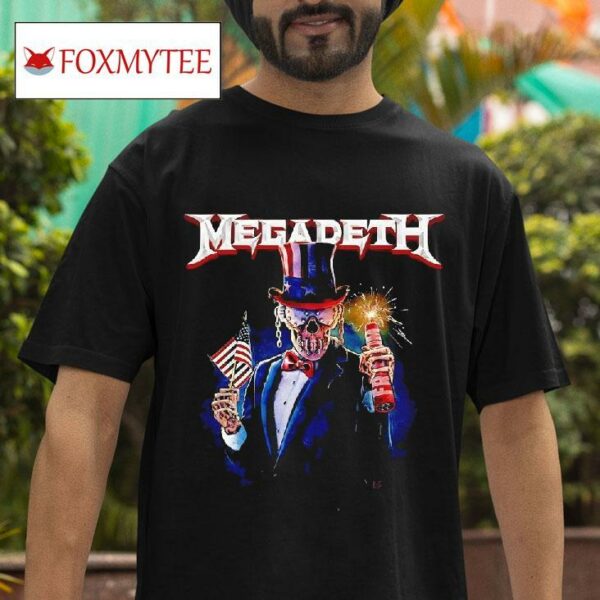 Megadeth Skeleton Th Of July Tshirt