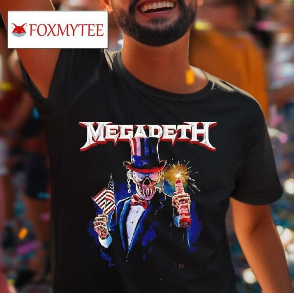 Megadeth Skeleton Th Of July Tshirt