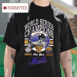 New York Mets Baseball World Series Champions Logo Retro Tshirt