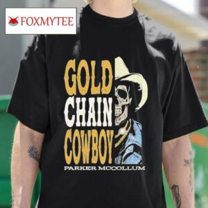 Parker Mccollum Gold Chain Cowboy Skull S Tshirt