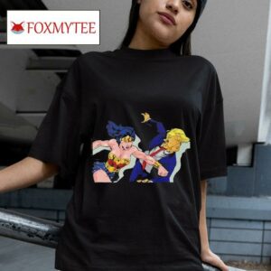 Wonder Woman Punches Donald Trump On Face Tshirt